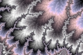 Mandelbrot fractal image Frozen forest