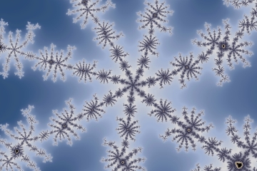 mandelbrot fractal image named Glacial Snowflake