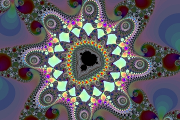 mandelbrot fractal image named glow in the dark