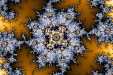 mandelbrot fractal image named Gold center