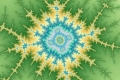 Mandelbrot fractal image Gold geometry