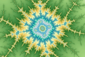 mandelbrot fractal image named Gold geometry
