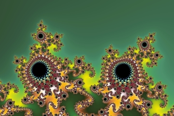 mandelbrot fractal image named Gold jewels