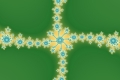 Mandelbrot fractal image Golden cross