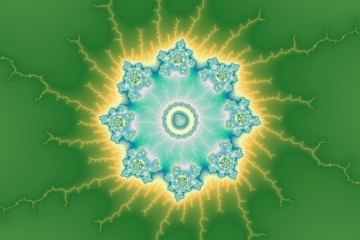 mandelbrot fractal image named Golden halo ..