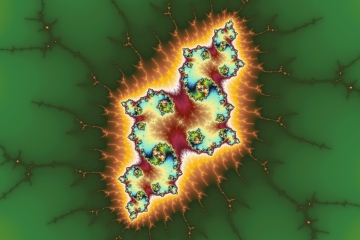mandelbrot fractal image named Golden halo