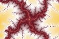 Mandelbrot fractal image golden stream