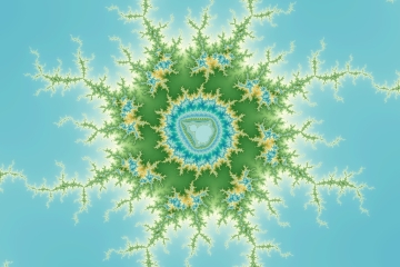 mandelbrot fractal image named Green fractal