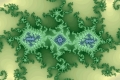 Mandelbrot fractal image Green power