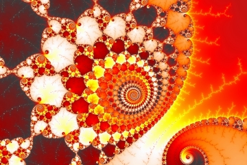 Mandelbrot fractal image named heated scales by Orbulon mandelbrot fractal image named heated scales