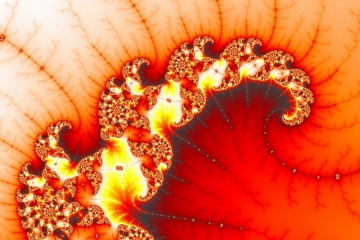 mandelbrot fractal image named Hot lava
