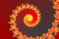Mandelbrot fractal image hot swirle