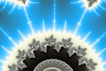mandelbrot fractal image named Ice blue