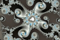 Mandelbrot fractal image Ice lace