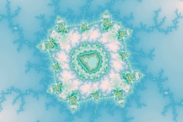 mandelbrot fractal image named Ice land.