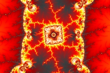 mandelbrot fractal image named ice on fire