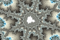 Mandelbrot fractal image icy