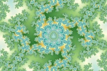 mandelbrot fractal image named indium crystal