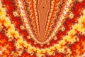 Mandelbrot fractal image Inside volcano