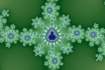 mandelbrot fractal image named Intense green