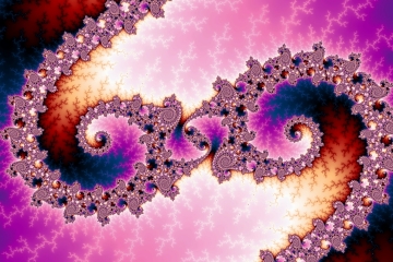 mandelbrot fractal image named into the mystic