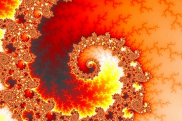 mandelbrot fractal image named inward