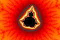 Mandelbrot fractal image king red