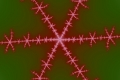 Mandelbrot fractal image Laser Snowflake