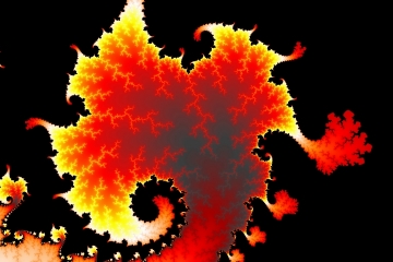 mandelbrot fractal image named lava sea