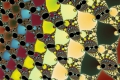 Mandelbrot fractal image leaves