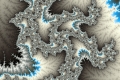 Mandelbrot fractal image leeches