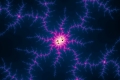 Mandelbrot fractal image lightning strike