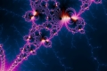 Mandelbrot fractal image Lightning strikes
