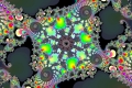 Mandelbrot fractal image Merry color.