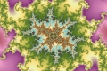 Mandelbrot fractal image mirrored totem