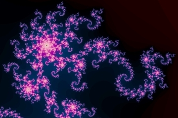 mandelbrot fractal image named Night flower..
