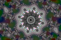Mandelbrot fractal image Night flower