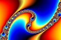 Mandelbrot fractal image Ocean and fire