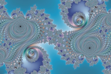 mandelbrot fractal image named Ocean color