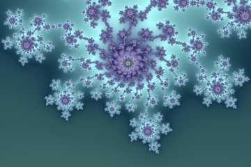 mandelbrot fractal image named Ocean flower..