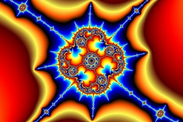 Mandelbrot fractal image named one-around by Orbulon mandelbrot fractal image named one-around