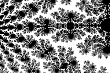 mandelbrot fractal image named Onyx Snow