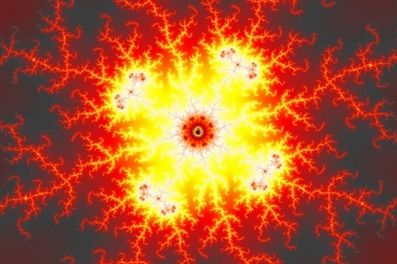 Mandelbrot fractal image named open fire by Orbulon mandelbrot fractal image named open fire
