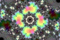 Mandelbrot fractal image Petals light