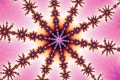 Mandelbrot fractal image pink flake