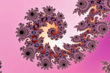 mandelbrot fractal image named Pink gradient