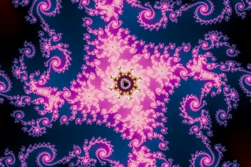 Mandelbrot fractal image named Pink lace by Tanta mandelbrot fractal image named Pink lace