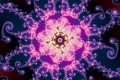 Mandelbrot fractal image Pink mandala