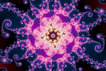 mandelbrot fractal image named Pink mandala
