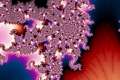 Mandelbrot fractal image Pink Sun